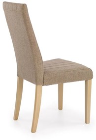 Jedálenská stolička DIEGO – masív, látka, viac farieb Dub medový / sivá
