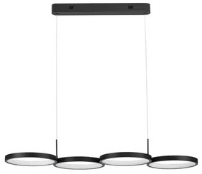 LED luster Magnus 84 čierne