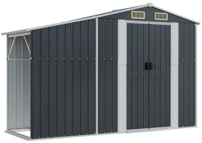 Záhradná kôlňa antracitová 277x365,5x179 cm pozinkovaná oceľ