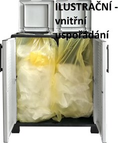 ARTPLAST Skriňa na triedený odpad Linea FREE 2dv/2víka