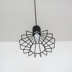 Luster na lanku SOLANO 1xE27/15W/230V čierna/lesklý chróm