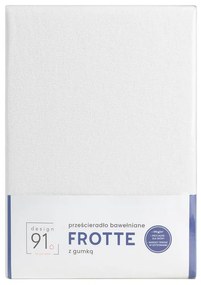 PRESTIERADLO FROTÉ S GUMIČKOU 140X200+20CM 170 BIELE