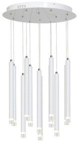 LED Luster na lanku ALBA 12xLED/1W/230V biela