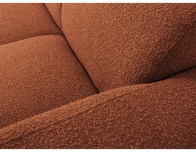 Hnedá rohová pohovka z textílie bouclé (pravý roh) Molino – Micadoni Home