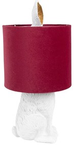 White & Red RABBIT veľkonočná lampa