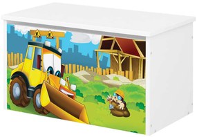 Raj posteli Box na hračky -  Bagrík čerešňa