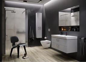 Cersanit Mille Slim, súprava závesnej skrinky a umývadla 505x380x515 mm, biela lesklá, S801-321-DSM