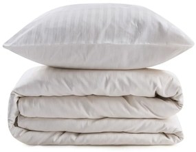 Krémovobiele obliečky na jednolôžko z bavlneného saténu 140x200 cm Lilyum – Mijolnir