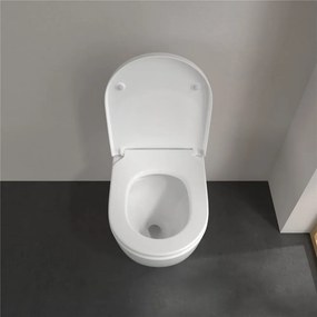 VILLEROY &amp; BOCH Subway 3.0 samostatne stojace WC s TwistFlush, s hlbokým splachovaním bez vnútorného okraja, 370 x 600 mm, biela alpská, s povrchom AntiBac a CeramicPlus, 4671T0T2