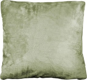 Polášek Poťah na vankúš z mikroplyšu - Olivová | 40 x 40 cm