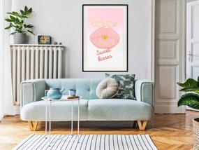 Artgeist Plagát - Sweet Kisses [Poster] Veľkosť: 30x45, Verzia: Čierny rám