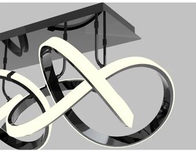 Wofi 9134-205 - LED Stmievateľný prisadený luster INDIGO LED/64W/230V čierna/chróm