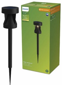 Philips Avery vonkajšie solárne zapichovacie stĺpikové LED svietidlo čierna, 1,8 W, 200 lm, 2700 K