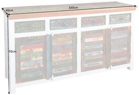 Dizajnová komoda Jacktar 160 cm biele mango