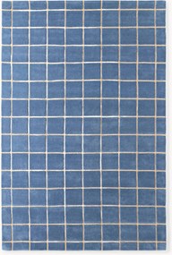 Ručne tuftovaný vlnený koberec's reliéfnou štruktúrou Kallie