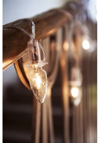 Rozširovacia LED vonkajšie reťaz CONE FILAMENT 20xE10 14m číra/teplá biela IP44