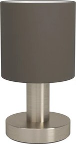 Eglo 31842 - Stolná lampa MONTETTO 1xE14/40W/230V hnedá/matný chróm
