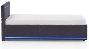 Tmavosivá čalúnená detská posteľ bez roštu 90x200 cm Circle – Meise Möbel