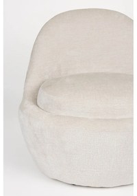 Krémové kreslo Nash – White Label