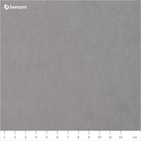 Svetlosivá zamatová rozkladacia rohová pohovka (pravý roh) Sweet Harmony – Miuform