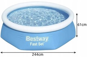 Bestway 57448 Samostavací bazén 244 x 61 cm