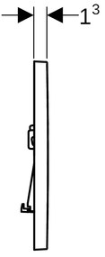 Geberit Sigma01 - Ovládacie tlačidlo SIGMA01, čierna RAL9005, 115.660.DW.1