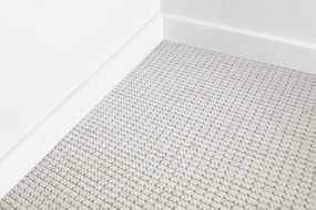 Metrážny koberec CASABLANCA LOOP biely