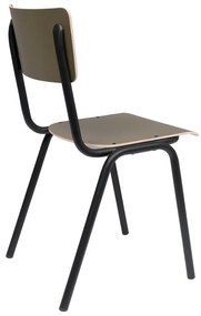 Khaki jedálenské stoličky v súprave 4 ks Back to school - Zuiver