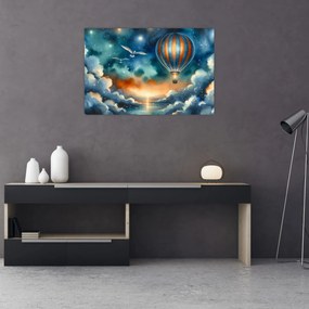 Obraz - Lietať nočnou oblohou (90x60 cm)