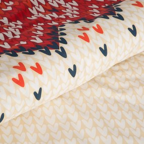 VIANOČNÉ RENFORCÉ OBLIEČKY NORDIC 200X220 CM, 2KS 70X80 CM VZOROVANÉ