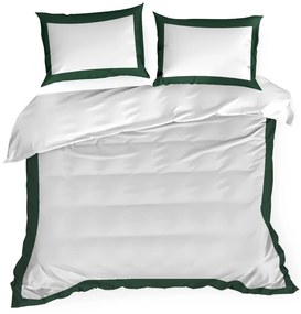 MAKOSATÉNOVÉ OBLIEČKY REINA25B 200X220 CM, 2 KS 70X80 CM BIELE