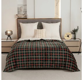 Mikroplyšová deka GLENMOORE, zelená Rozmer: 160 x 200 cm