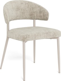 IRIS Béžové (látka Juto 4) / sivobéžový rám (kašmír) – MODERNÁ ČALÚNENÁ STOLIČKA DO OBÝVAČKY/JEDÁLNE BOHO
