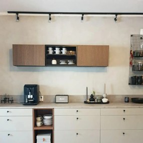 Moderný koľajnicový systém s 5 reflektormi 1-fázový čierny - Jeany