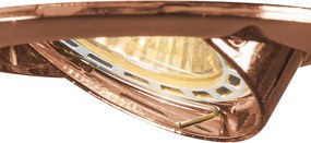 Inteligentné zapustené bodové svietidlo medené, naklápacie, vrátane Wifi GU10 - Edu