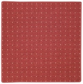 Kusový koberec Udinese terra štvorec, 100x100, oranžová, chodba / predsieň, Condor Carpets