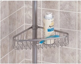 Rohová kúpeľňová teleskopická polička InterDesign York