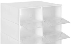 Biela modulárna skrinka na topánky