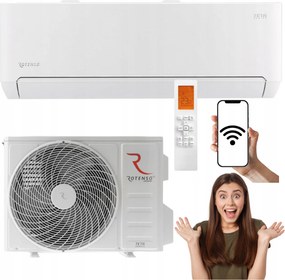 Domáci nástenný klimatizátor Rotenso Teta White 3.5 kW 40 m2 WiFi Na Vykurovanie