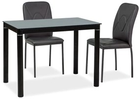 Jedálenský stôl Gabriel (čierna + čierna) (pre 4 osoby). Vlastná spoľahlivá doprava až k Vám domov. 1050179