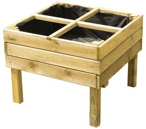 Drevený box na zeleninu M 64x64x50 cm