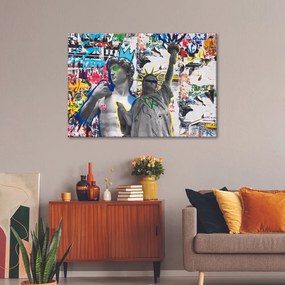Gario Obraz na plátne Socha Dávida a Socha slobody NYC Rozmery: 60 x 40 cm