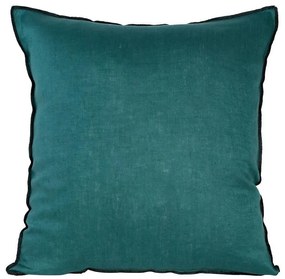 Obliečka na vankúš Linen/5/A 45x45 tyrkysová čierna 405208