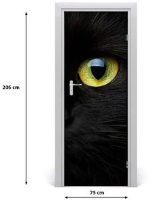 Samolepiace fototapety na dvere oči mačky 75x205 cm