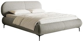 Manželská posteľ 180 cm Octave 180B (s roštom) (sivá + čierna). Akcia -20%. Vlastná spoľahlivá doprava až k Vám domov. 1099974