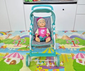 Kočík pre bábiky Natalie Prestige mätový
