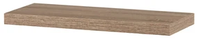 Autronic - Polička nástenná 60 cm, MDF, 3D dekor dub sonoma, baleno v ochranej fólii - P-001 SON1