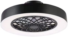 RABALUX 5419 Adonias stropné svietidlo s ventilátorom LED D480mm 35W/1600lm 3000-6000K čierna, biela, stmievateľné, diaľkový ovládač