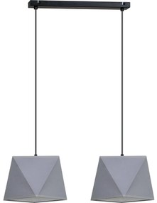 Závesné svietidlo Diamond, 2x textilné tienidlo (mix 5 farieb), (výber z 2 farieb konštrukcie)