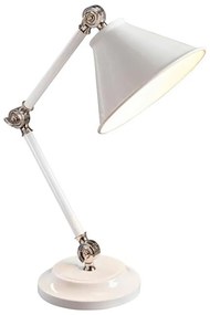 Elstead PV-ELEMENT-WPN - Stolná lampa PROVENCE ELEMENT 1xE27/60W/230V biela